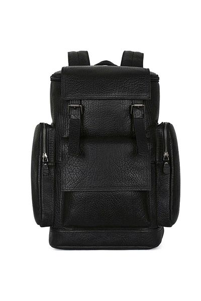JOLAR. Unisex laptop backpack, vintage retro style, waterproof, made of genuine leather, JOLAR. P-0091