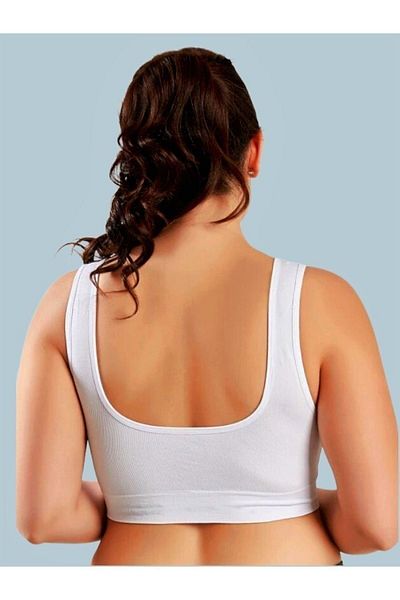 MİSTİRİK Sutien cu corset fără sudură model Panax - Culoare albă