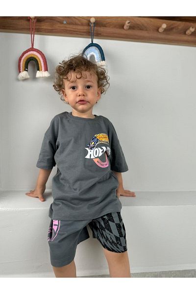 Bebesev Car Printed Summer Casual Baby Boy/Child Premium Quality Double Set