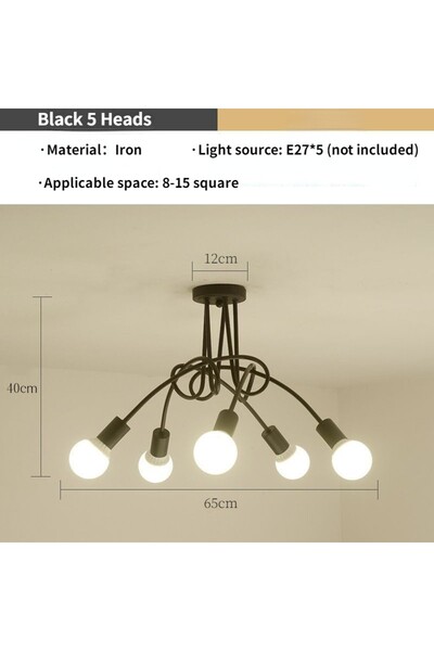Choice Bronze Modern Spider Lamp for Home Decoration, Simple Lighting, Roof Lamp for Bedroom, Dining Room a