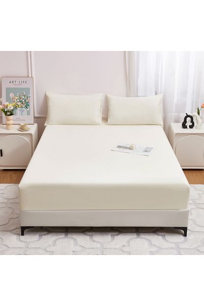 Choice Full-137x190x36cm Milky white-J40 Safe Waterproof Mattress Protector, Soft Comfortable Breathable So