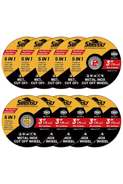 Choice 75mm 10pcs 10Pcs Resin Cutting Saw Blades 75mm Metal Cutting Disc Mini Cut-off Wheel Angle Grinder A