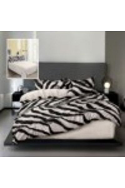 Pucioasa Double Bedding Set - Black - Cotton–Polyester