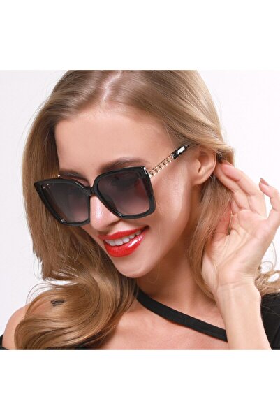 Choice نظارات شمسية مربعة جديدة للسيدات موضة 2023 باللون الأسود بتصميم عصري ف...