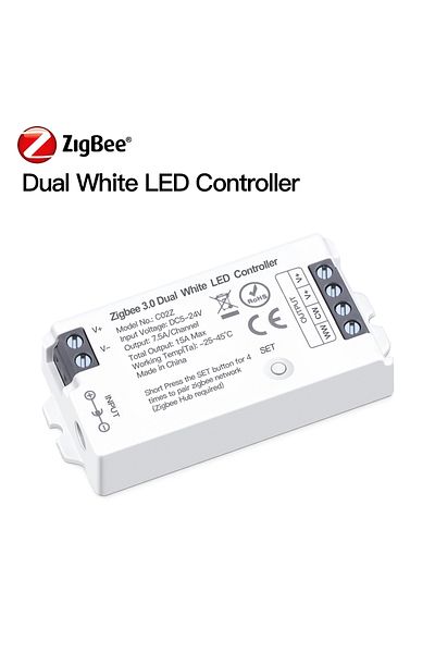 Lcamaw CCT Controller Zigbee 3.0 Smart Home RGB Led Controller,Wifi Switch for 5050/2835 Neon COB Led Tape