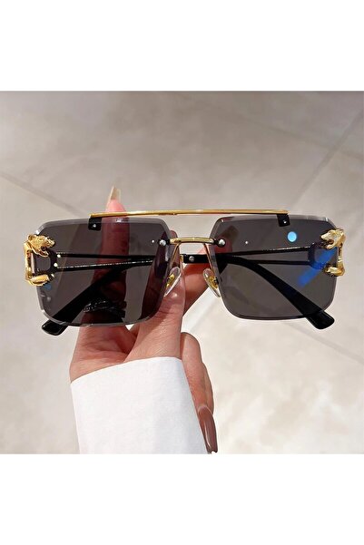 Choice نظارة شمسية KAMMPT مربعة بدون إطار وجسر مزدوج، طراز 1228-c1، باللونين ...