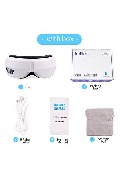 Choice With Box Smart Eye Massage Instrument Vibration Eye Care Massager Airbag Compress Bluetooth Music Ey