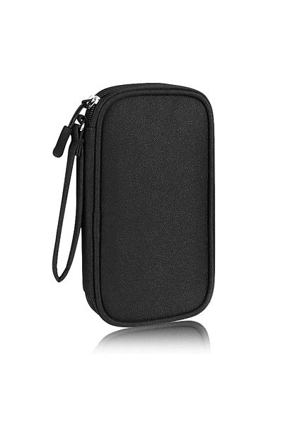 Choice black 1pc Electronics Accessories Organizer Pouch Bag, Travel Universal Organizer for Cable, Charger