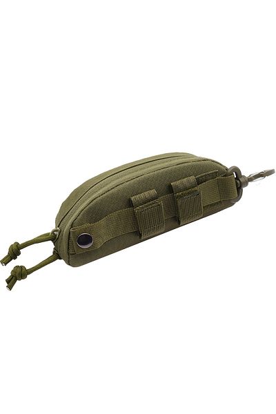 DUTRIEUX green Tactical Fashion Glasses Case for Outdoor Lovers - Durable polyester, black, suitable for hunt