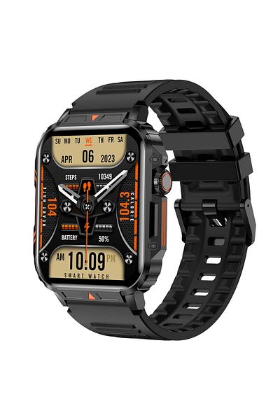 Choice Black SENBONO 1.95inch Outdoor Military Smart Watch Men Bluetooth Call Smartwatch For Android IOS IP