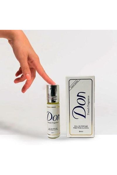 Rifas Don French Fragrance Roll-On Perfume Oil, Alcohol-Free, 6ml, Pack of 12