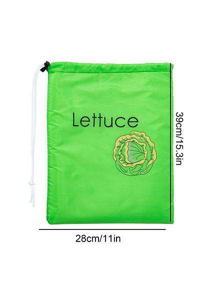 Choice green L Fruit Vegetables Storage Bag Insulated and Shock-proof Lettuce Banana Fresh-keeping Bundle P