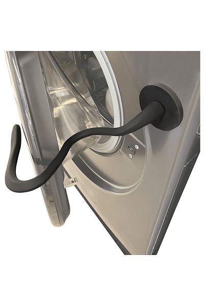 Choice Black Magnetic Washer Door Prop-Stabilizer for Front Load Machines-Easy-Install, Flex Design-Fits Mo