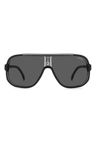 Carrera Men's Polarized Sunglasses Ca1058/s 08a/m9, Black, Aviator, 63 Mm