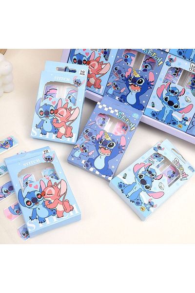 Choice Random 4 box-40pcs Random 4 box-40pcs Lilo & Stitch Band-Aid Cartoon Cute Student Children Practical