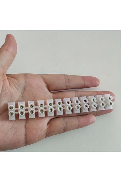 Choice 1pc 1pc 12 Way Barrier Screw Terminal Block Wire Connector Strip 10amp