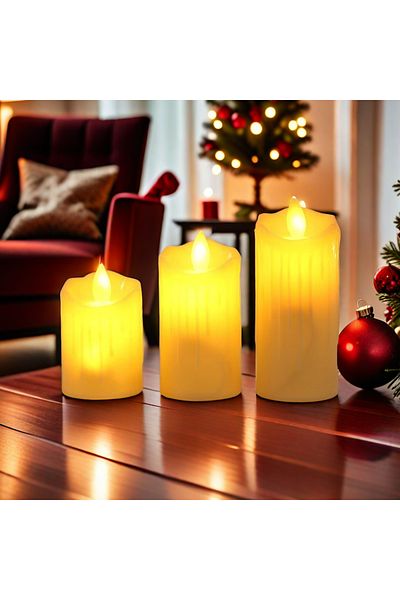 Choice Ivory 12.5cm CY 1pc LED Candle Light, Electronic Simulation Flameless Candle Light, Dripping Wax Fes