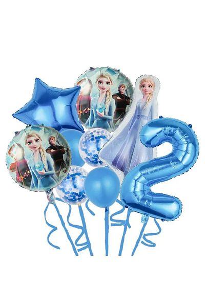 Choice As Picture style-2 9pcs Disney Frozen Princess Elsa Foil Balloons Birthday Helium Balloon Baby Showe