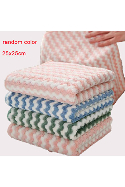 choice2 5 قطع بألوان عشوائية، 25×25 سم، 5/10 قطع من قماش تنظيف الأطباق المصنو...