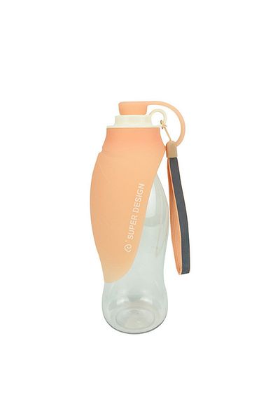 Choice D 580ml Sport Portable Pet Dog Water Bottle Silicone Travel Dog Bowl For Puppy Cat Drinking Outdoor.