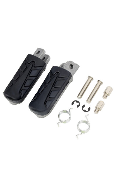 Choice Dark Grey Motorcycle Front Foot Pedal Foot Rests Pegs Footpegs For Hon...