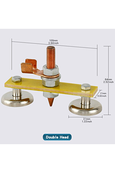 Choice Double Head 1pc Welding Magnet Head Magnetic Welding Ground Clamp Hold...