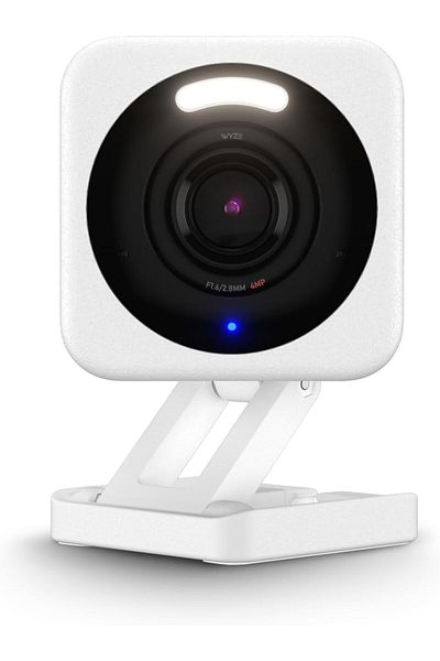 Choice White Wyze Cam v4, 2K Wi-Fi Smart Home Security Camera, Indoor/Outdoor Pet/Baby Monitor, Motion Acti