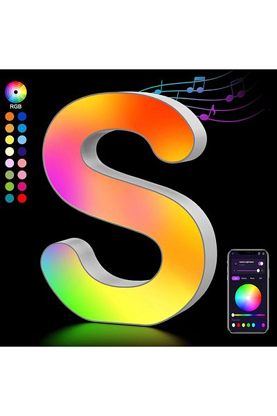 TouCloud Usb Plug Light S Smart Led Letters Lights Alphabet Light Decorative Name Letter Number Lamp Night Li