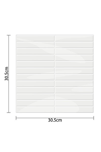 Choice 5 قطع VP515 5 أوراق ملصقات بلاط الحائط البيضاء ذاتية اللصق وورق جدران الفينيل المقاوم للماء