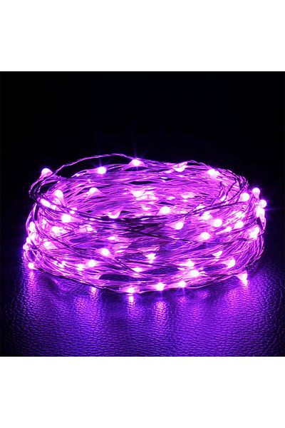 Choice 1M10LED PURPLE 1Pack Fairy Light String Led Copper Wire String Light 1/2/3/5/10M Battery Powered For