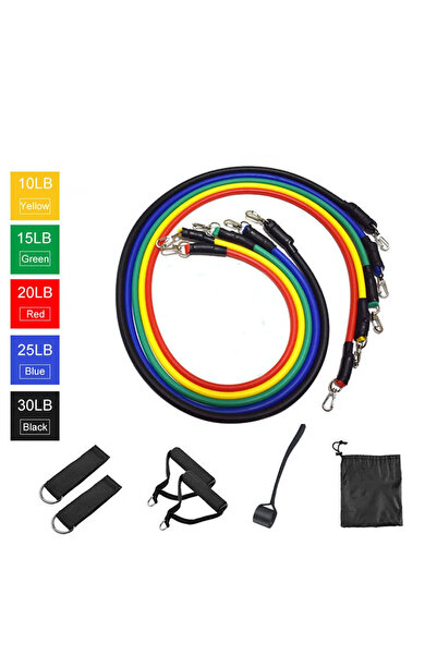 Choice1 Style A LOOGDEEL 11PCS/Set Resistance Bands Pedal Excercise Body Trai...