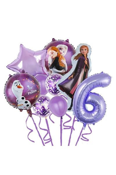 Choice As Picture style-15 9pcs Disney Frozen Princess Elsa Foil Balloons Birthday Helium Balloon Baby Show