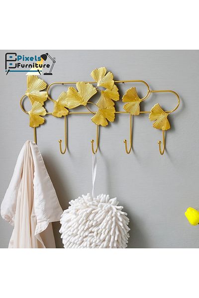 PixelsFurniture Pixel Furniture 5 Hook Wall Mounted Metal Clothes Hanger