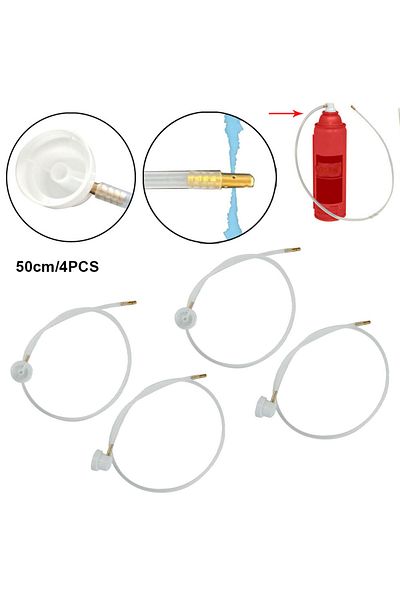 NIGHTKIST 4pcs 50cm Fluid Film Nozzle Extension Hose For Aerosol Cans Spray Air Conditioning Cleaning Agent...