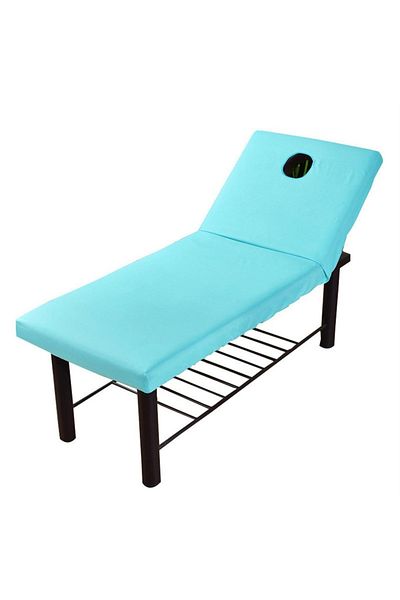 Choice 190x70cm Blue Massage Table Bed Fitted Sheet Pure Color Brushed Beauty Bed Cover Beauty Salon Rubber