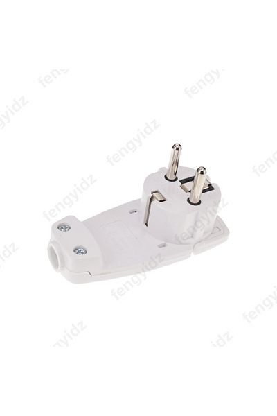 Choice White Schuko Angled Plug Flat, Schuko Flat Plug 250 V (16 A), Schuko Plug, Schuko Plug Flat, Eu Pl