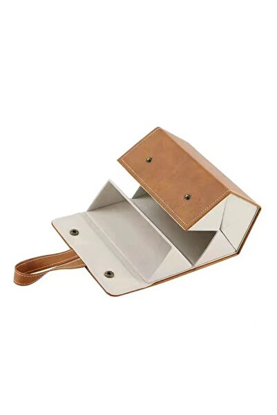 Choice brown Portable Glasses Case Cover PU Leather 5 Pairs of Sunglasses Hol...
