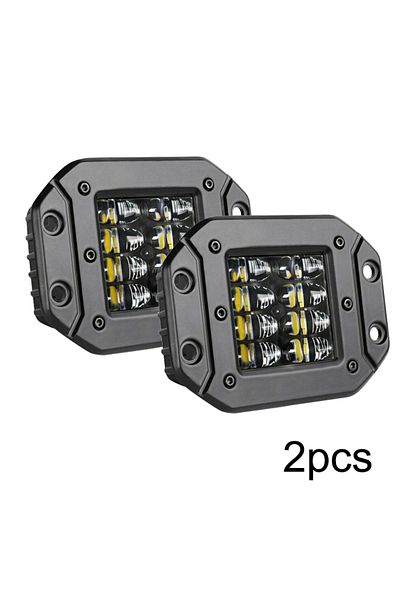 Choice 2pcs 40W flush mount 5" 40W Flush Mount LED Work Light For Tractors boat Auto Off Road 4x4 12V 24V S