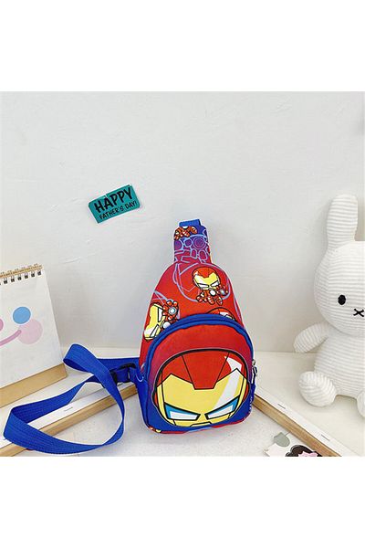 Choice Iron Man Kawaii Marvel Crossbody Bag Cartoon Iron Man for Kids Chest Bags Cartoon Cute Shoulder Mess