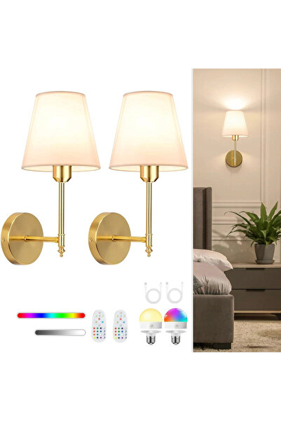 Choice شريط حائط ذهبي 15Rgb - عبوتان - يعمل بالبطارية القابلة لإعادة الشحن بد...