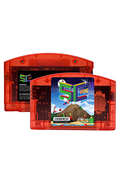 Choice خرطوشة ألعاب EVERGENESIS SC64 مفتوحة المصدر باللون الأحمر سعة 16 جيجاب...