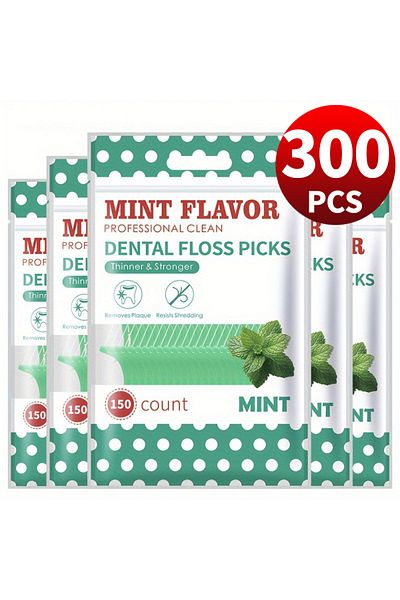 Choice 300PCS mint flavored dental floss, toothpick, interdental brush, teeth cleaning
