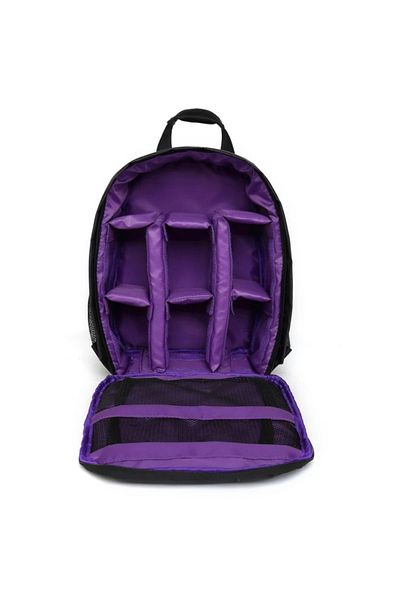 Choice Purple Outdoor Camera Backpack Video Digital Shoulder Camera Bag Waterproof Photo Knapsack Case Dslr