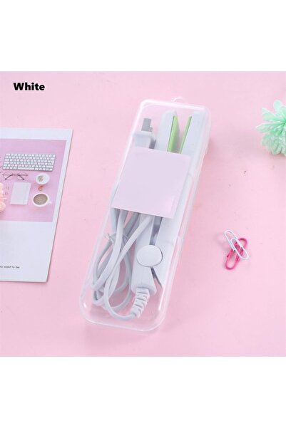 Choice مكواة فرد الشعر الصغيرة باللون الأبيض، مستلزمات الشعر المجعد والمستقيم...