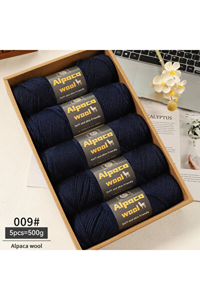 Choice 09 Old Blue 500g Alpaca Wool 245 Chunky Knitting Yarn Multi-Color Autu...