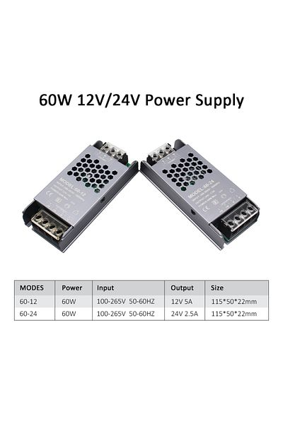 Choice 200W DC 12V MJJC Power Supply Unit 12V 24V 60W 100W 200W 300W 400W 110V 220V 230V AC to 12 24 Volt D