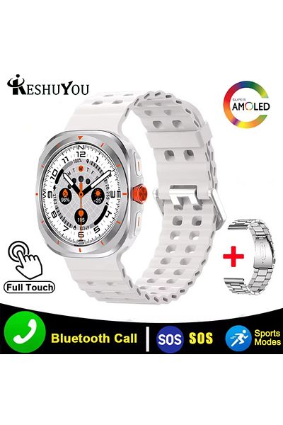 Choice Silver ZJG-White KESHUYOU New Watch 7 Ultra Bluetooth Call Voice Assistant Heart Rate Monitor 1.52 i