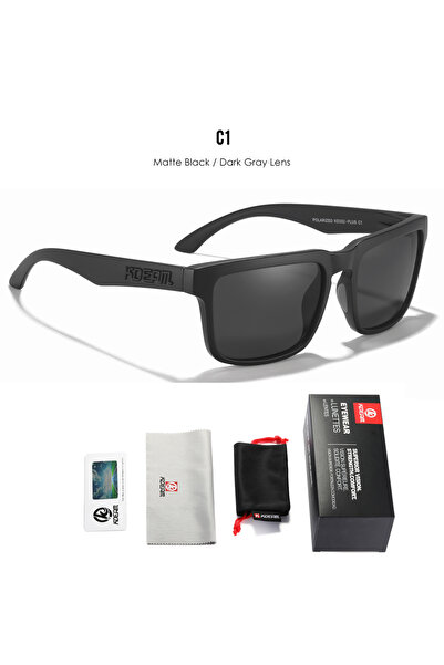 Choice نظارات شمسية C1 KDEAM PLUS للصيد باللون الأسود للرجال، عرض 64 مم، مقاس...