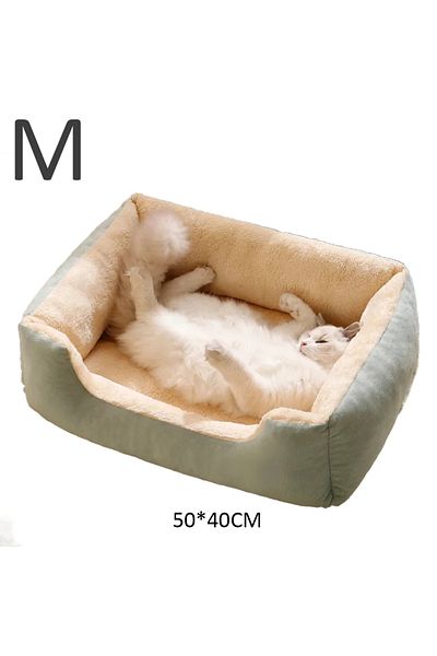 Choice Green-M Bed for Cats Pet Products Cushions Kitten Goods Accessories Dog All Houses Supplies Things A