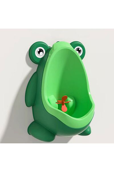 Choice Green Frog Little frog baby urinal cute boys wall-mounted urinal frog shape boys vertical urinal pot